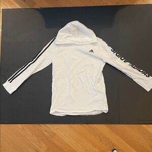 Adidas Long Sleeve Tee with Black Stripes